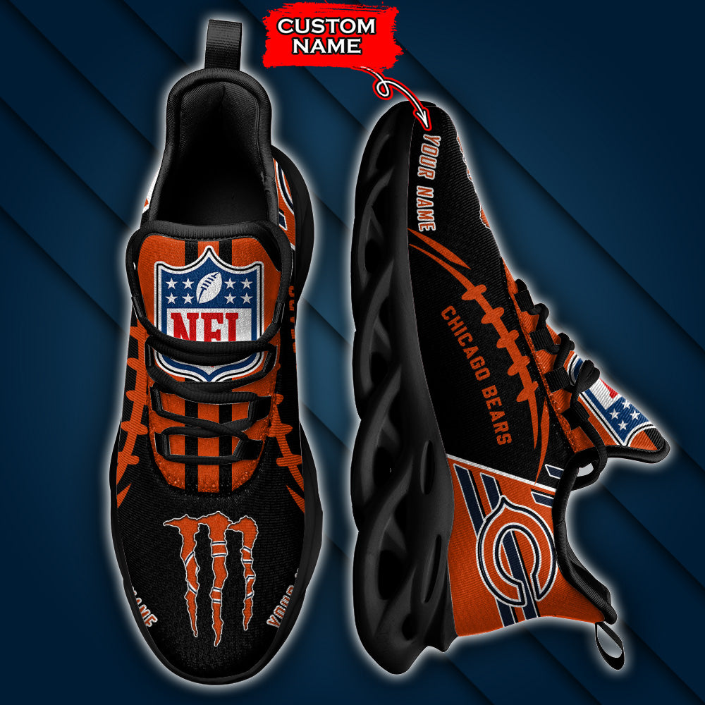 Ideafootwear Chicago Bears NFL Max Soul Shoes Sneakers For Men And Women