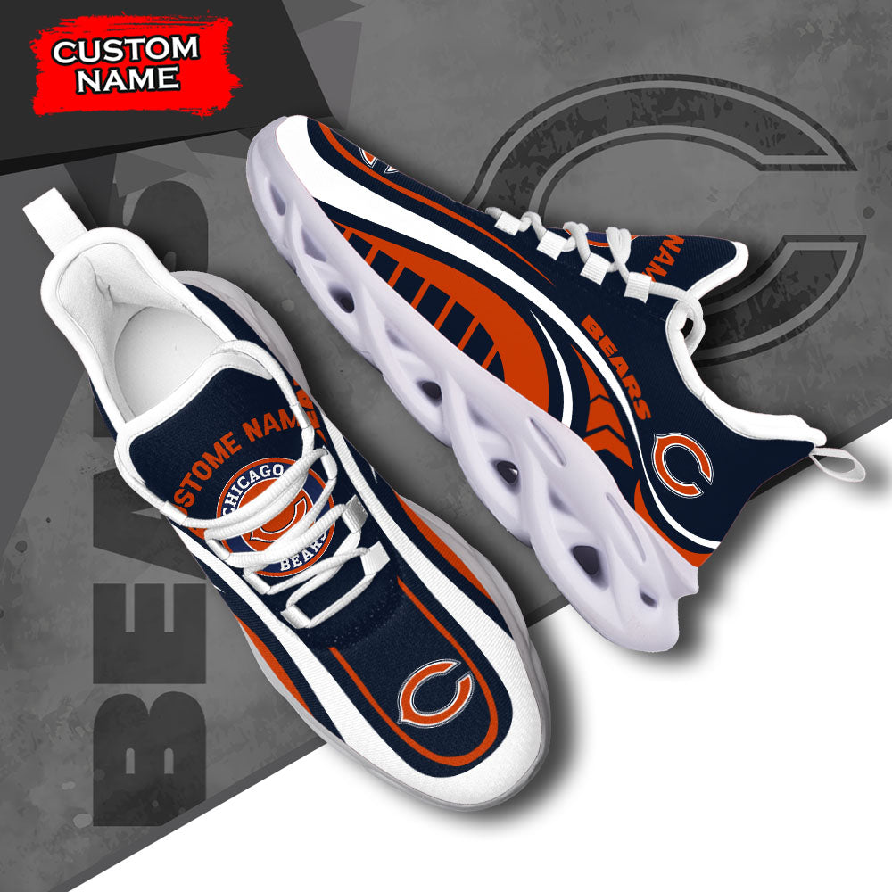 Ideafootwear Chicago Bears NFL Max Soul Shoes Sneakers For Men And Women