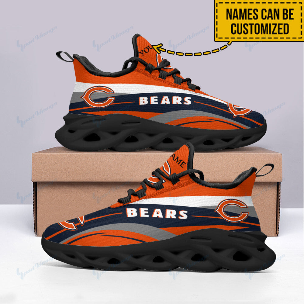 Ideafootwear Chicago Bears NFL Max Soul Shoes Sneakers For Men And Women