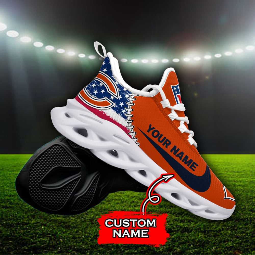 Ideafootwear Chicago Bears NFL Max Soul Shoes Sneakers For Men And Women