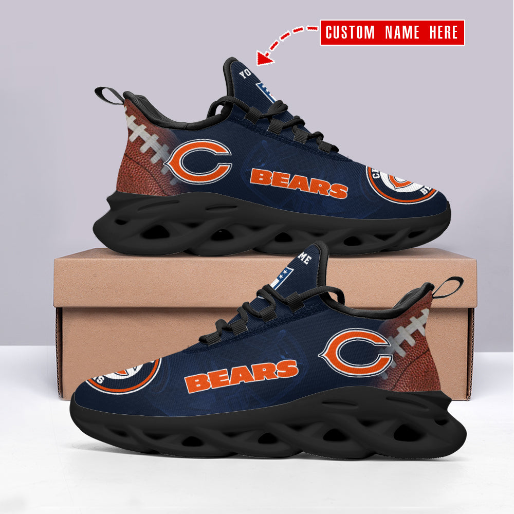 Ideafootwear Chicago Bears NFL Max Soul Shoes Sneakers For Men And Women