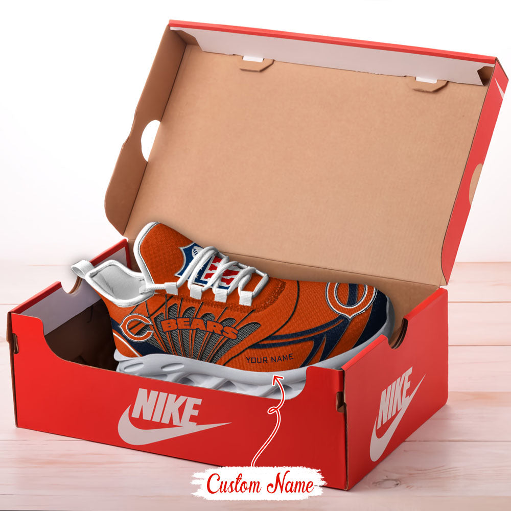 Ideafootwear Chicago Bears NFL Max Soul Shoes Sneakers For Men And Women