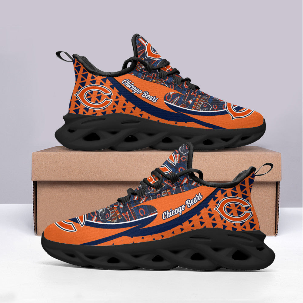 Ideafootwear Chicago Bears NFL Max Soul Shoes Sneakers For Men And Women