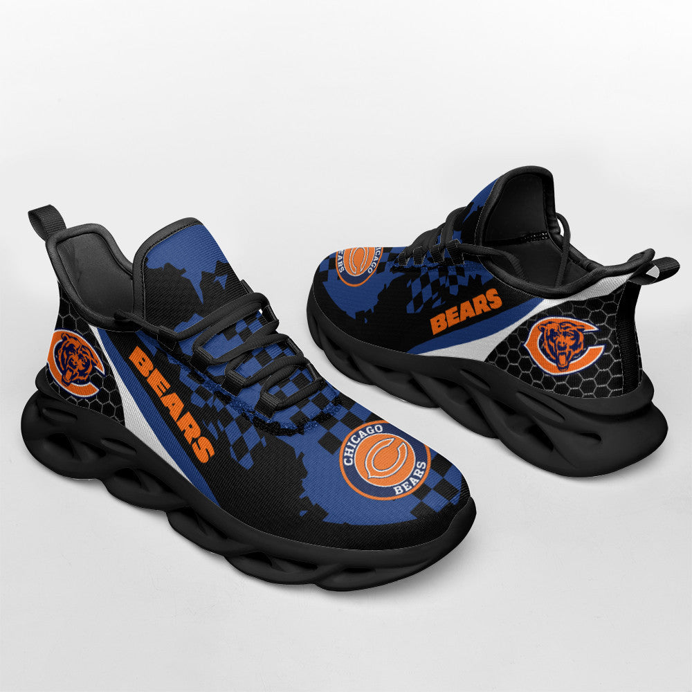 Ideafootwear Chicago Bears NFL Max Soul Shoes Sneakers For Men And Women