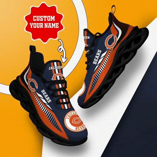 Ideafootwear Chicago Bears NFL Max Soul Shoes Sneakers For Men And Women
