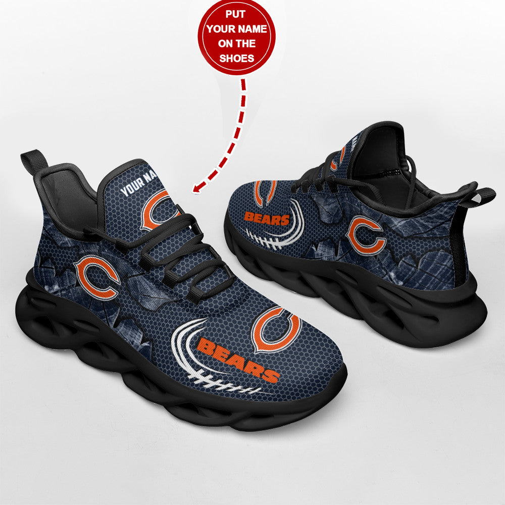 Ideafootwear Chicago Bears NFL Max Soul Shoes Sneakers For Men And Women