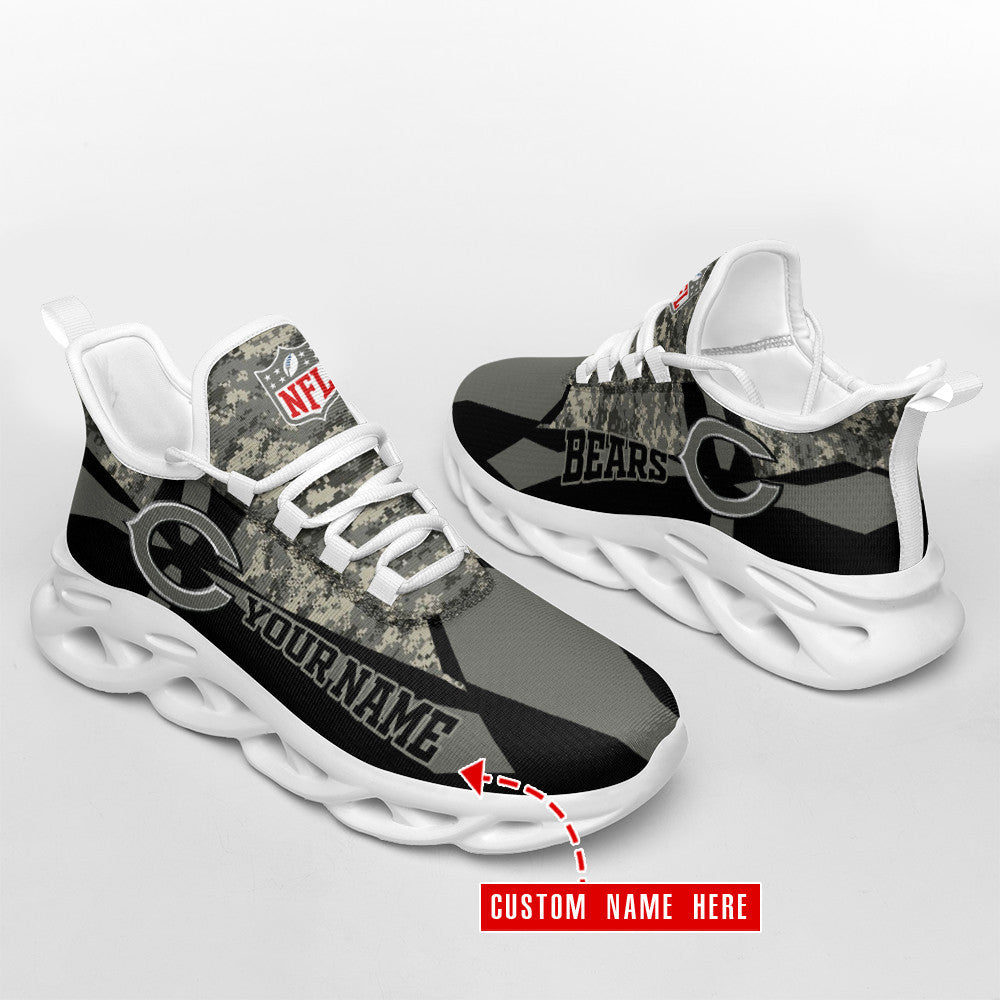 Ideafootwear Chicago Bears NFL Max Soul Shoes Sneakers For Men And Women
