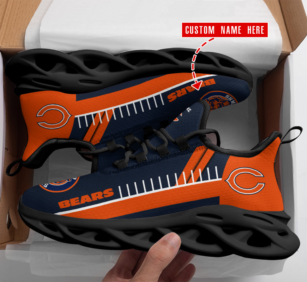 Ideafootwear Chicago Bears NFL Max Soul Shoes Sneakers For Men And Women