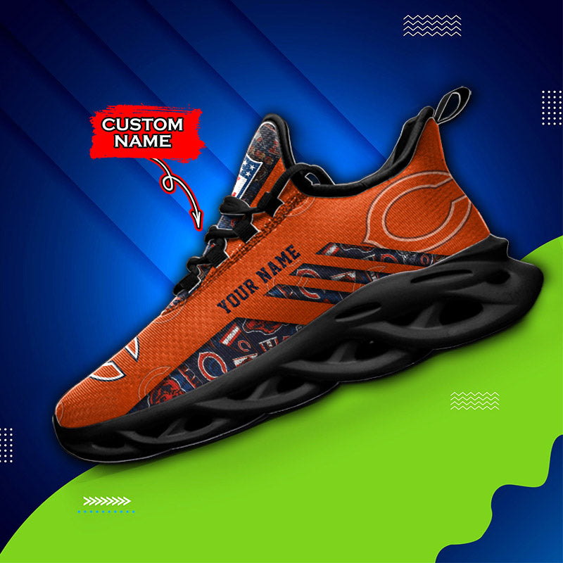 Ideafootwear Chicago Bears NFL Max Soul Shoes Sneakers For Men And Women