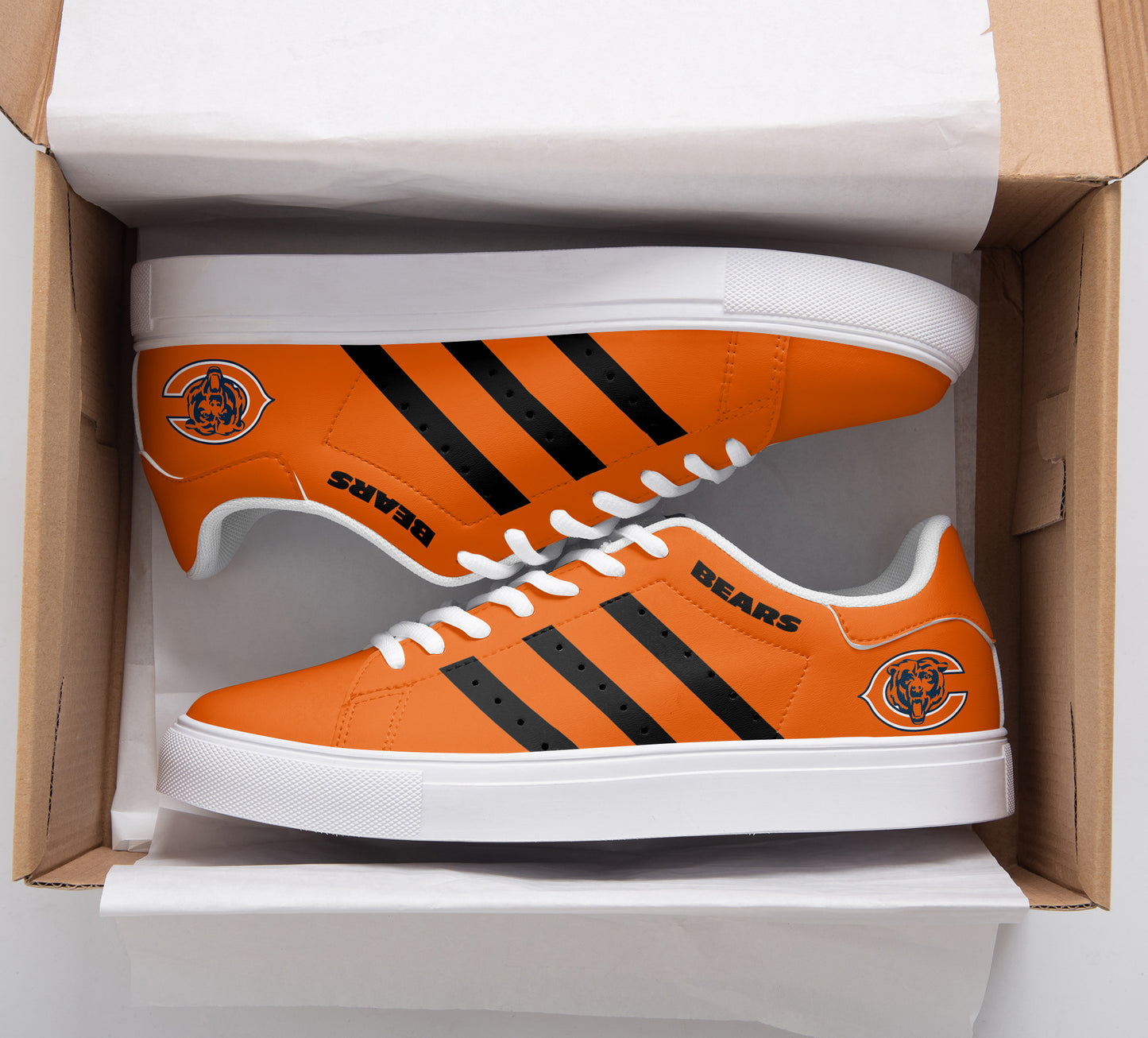 Ideafootwear Chicago Bears Skate Stan Shoes Sneakes For Men And Women