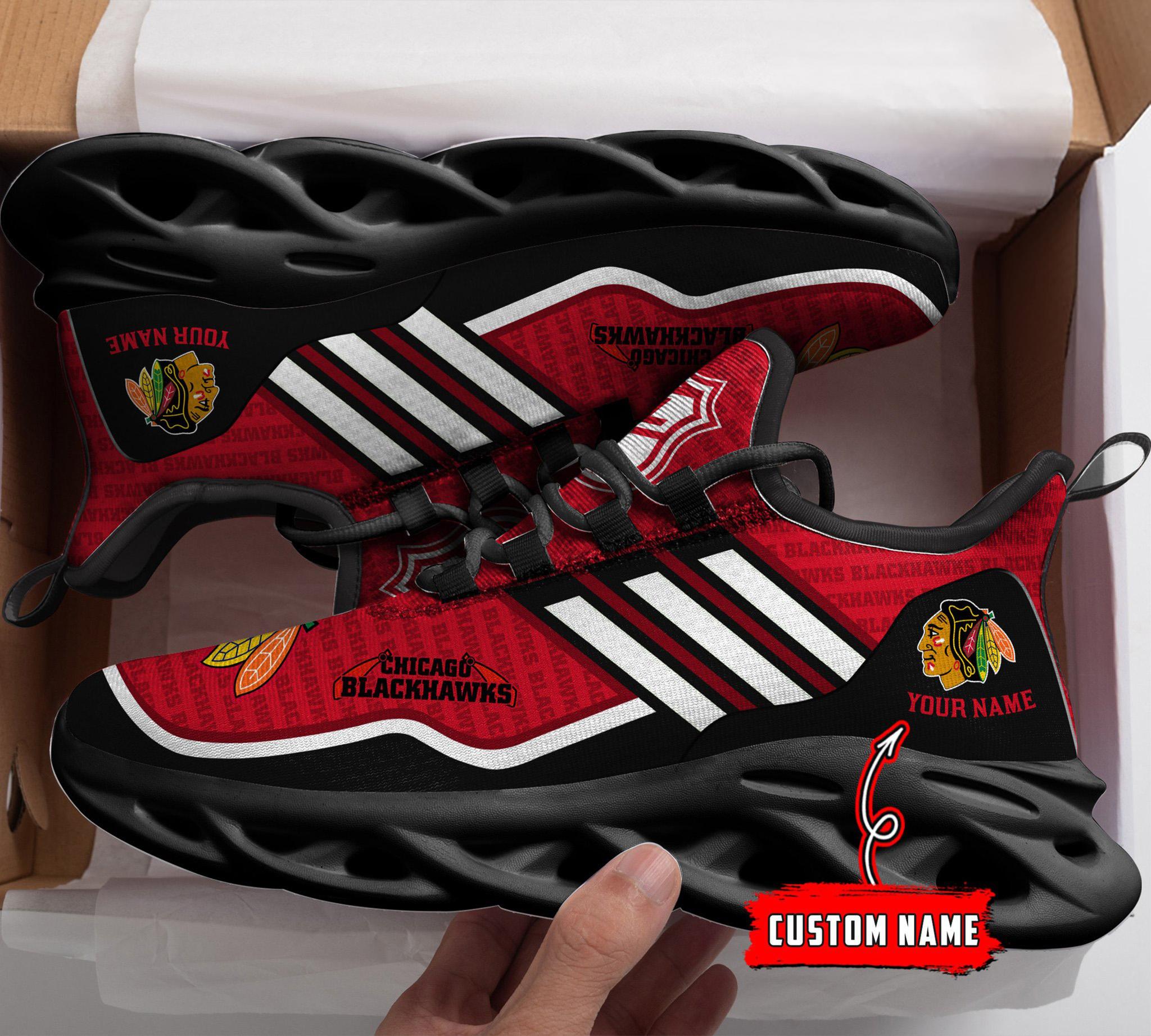 Ideafootwear Chicago Blackhawks Max Soul Shoes Sneakers For Men And Women