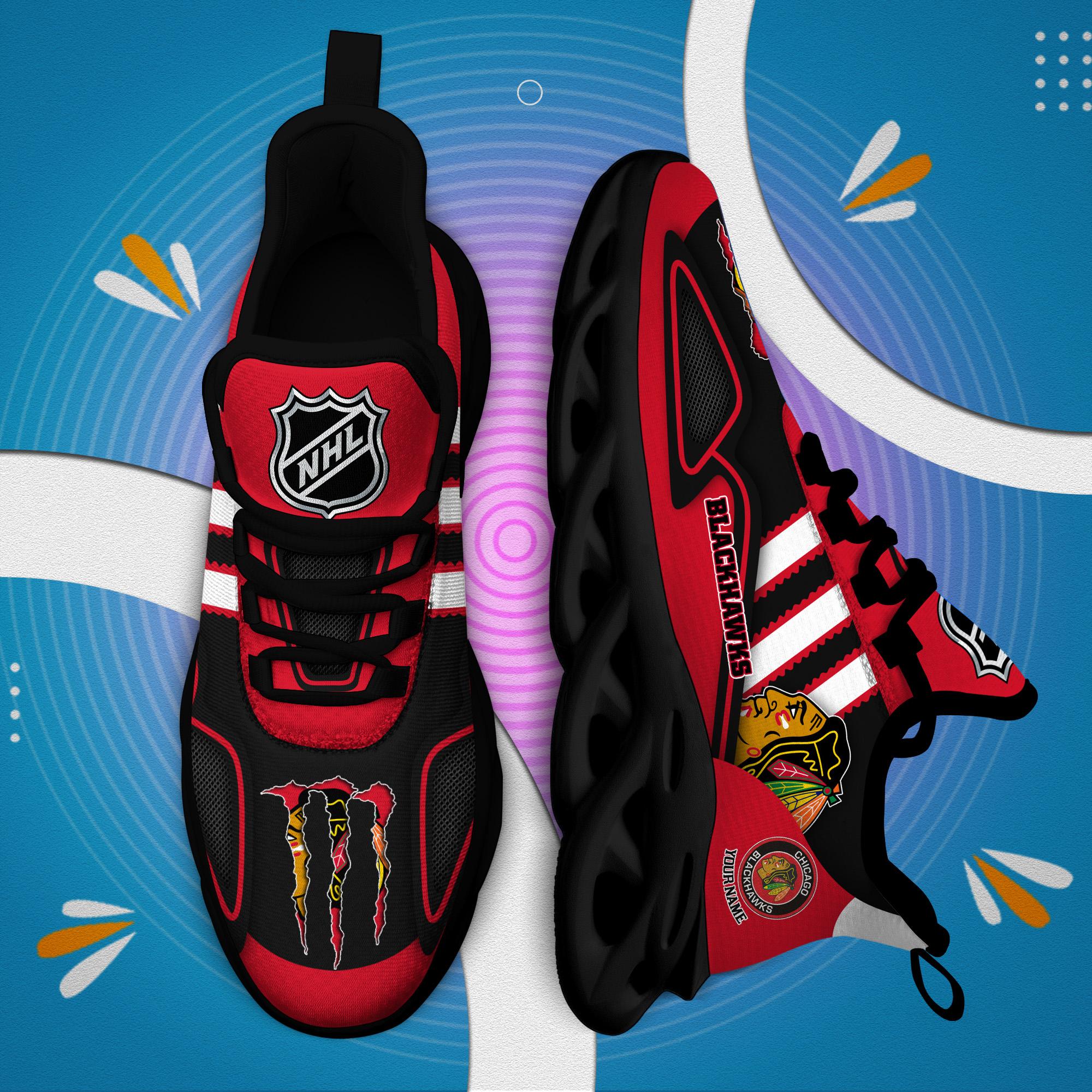Ideafootwear Chicago Blackhawks Max Soul Shoes Sneakers For Men And Women
