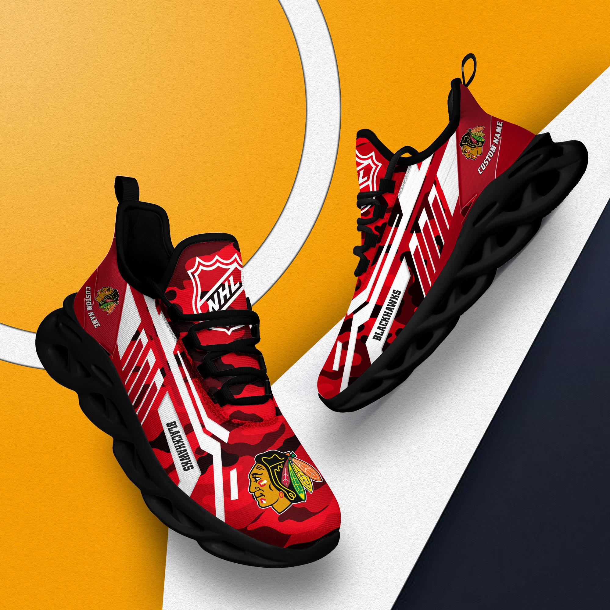 Ideafootwear Chicago Blackhawks Max Soul Shoes Sneakers For Men And Women