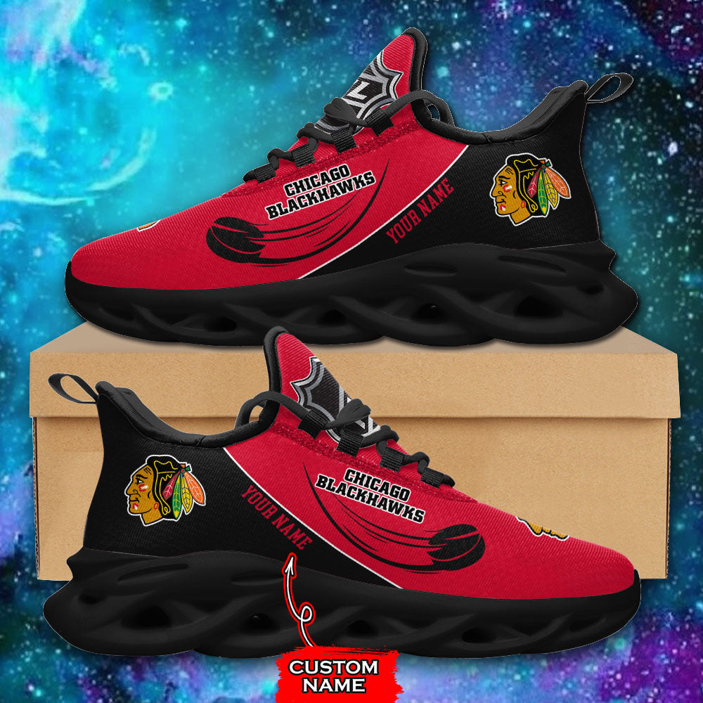 Ideafootwear Chicago Blackhawks NHL Max Soul Shoes Sneakers For Men And Women