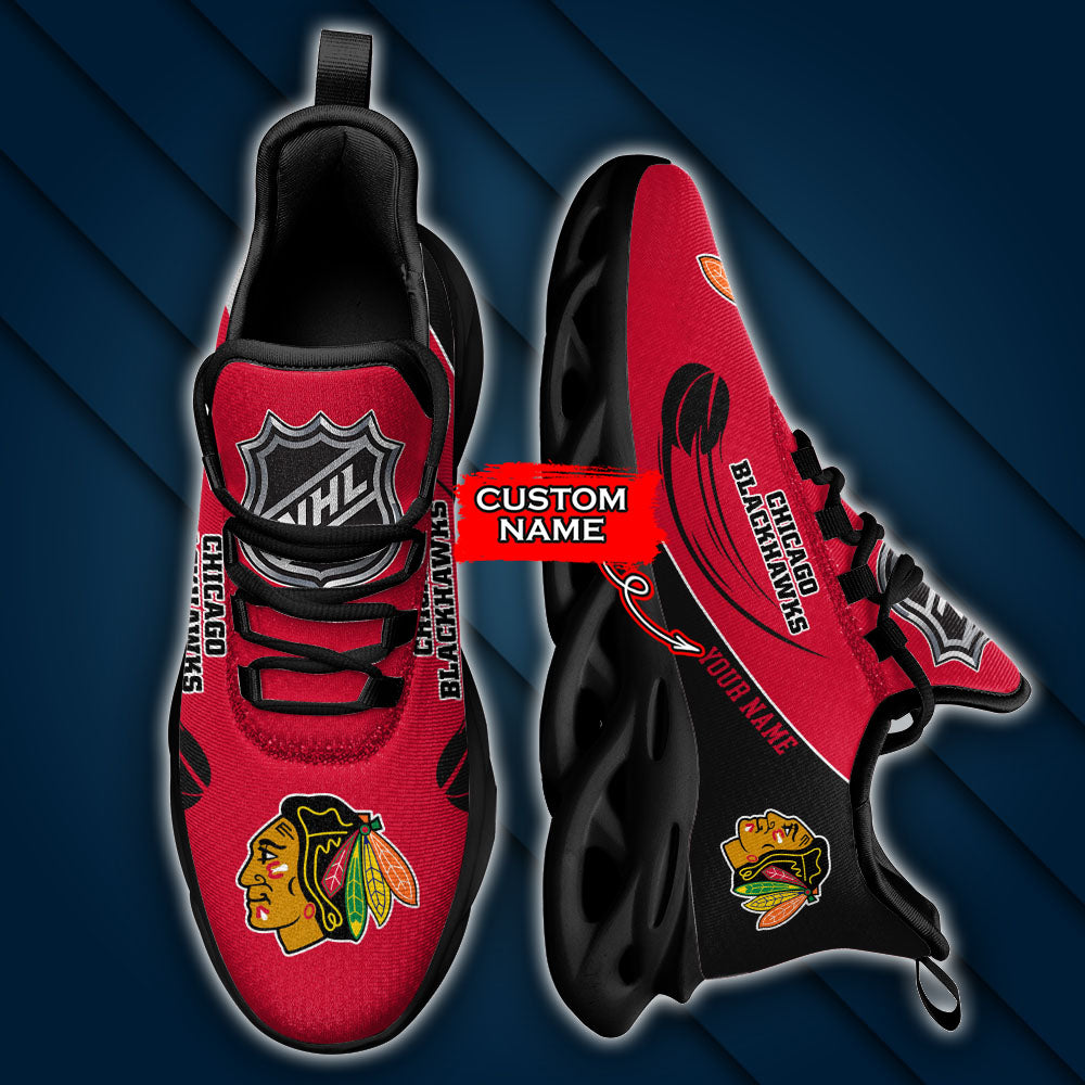 Ideafootwear Chicago Blackhawks NHL Max Soul Shoes Sneakers For Men And Women