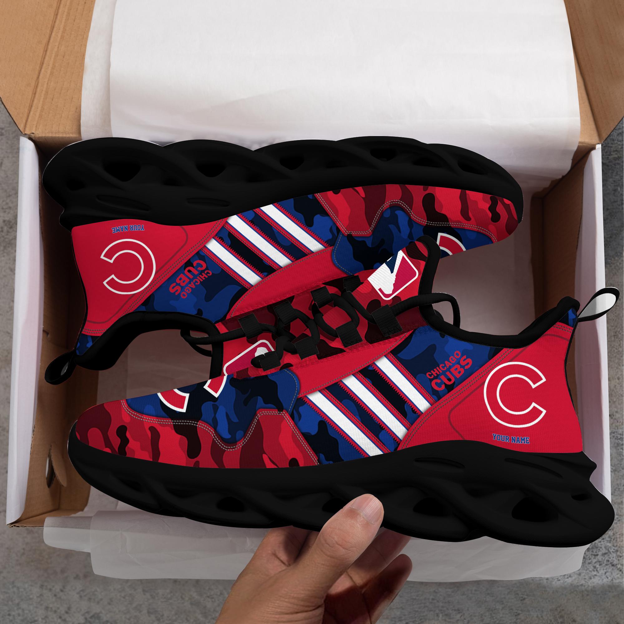 Ideafootwear Chicago Cubs Max Soul Shoes Sneakers For Men And Women