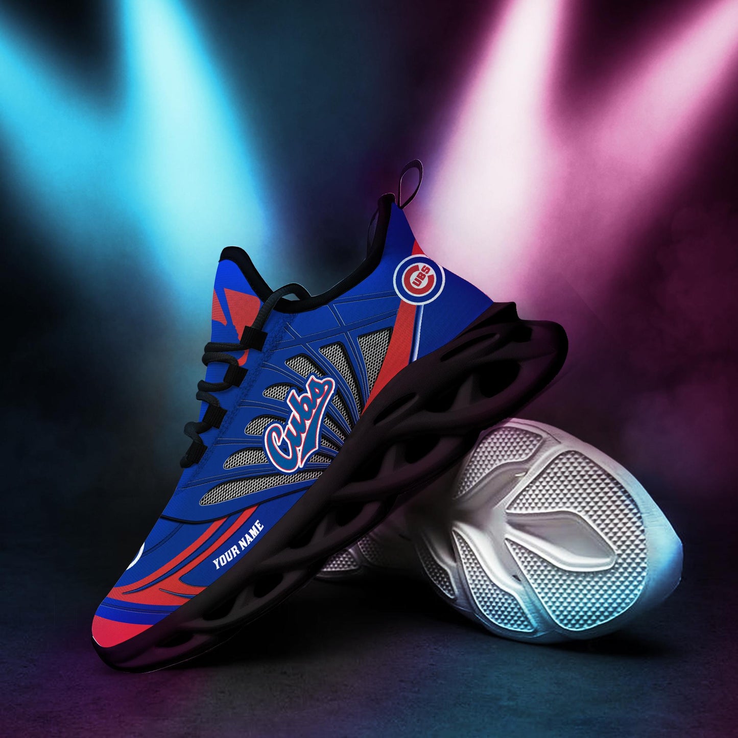 Ideafootwear Chicago Cubs Max Soul Shoes Sneakers For Men And Women