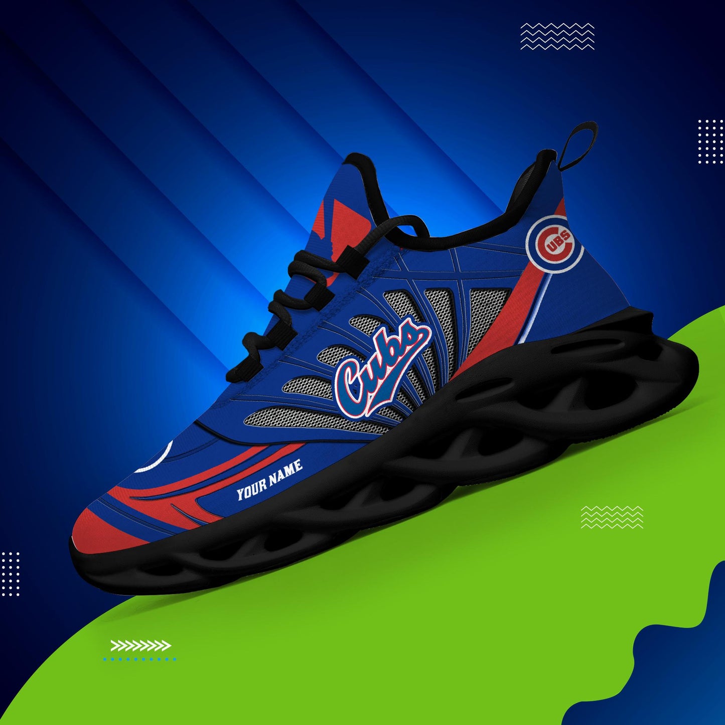 Ideafootwear Chicago Cubs Max Soul Shoes Sneakers For Men And Women