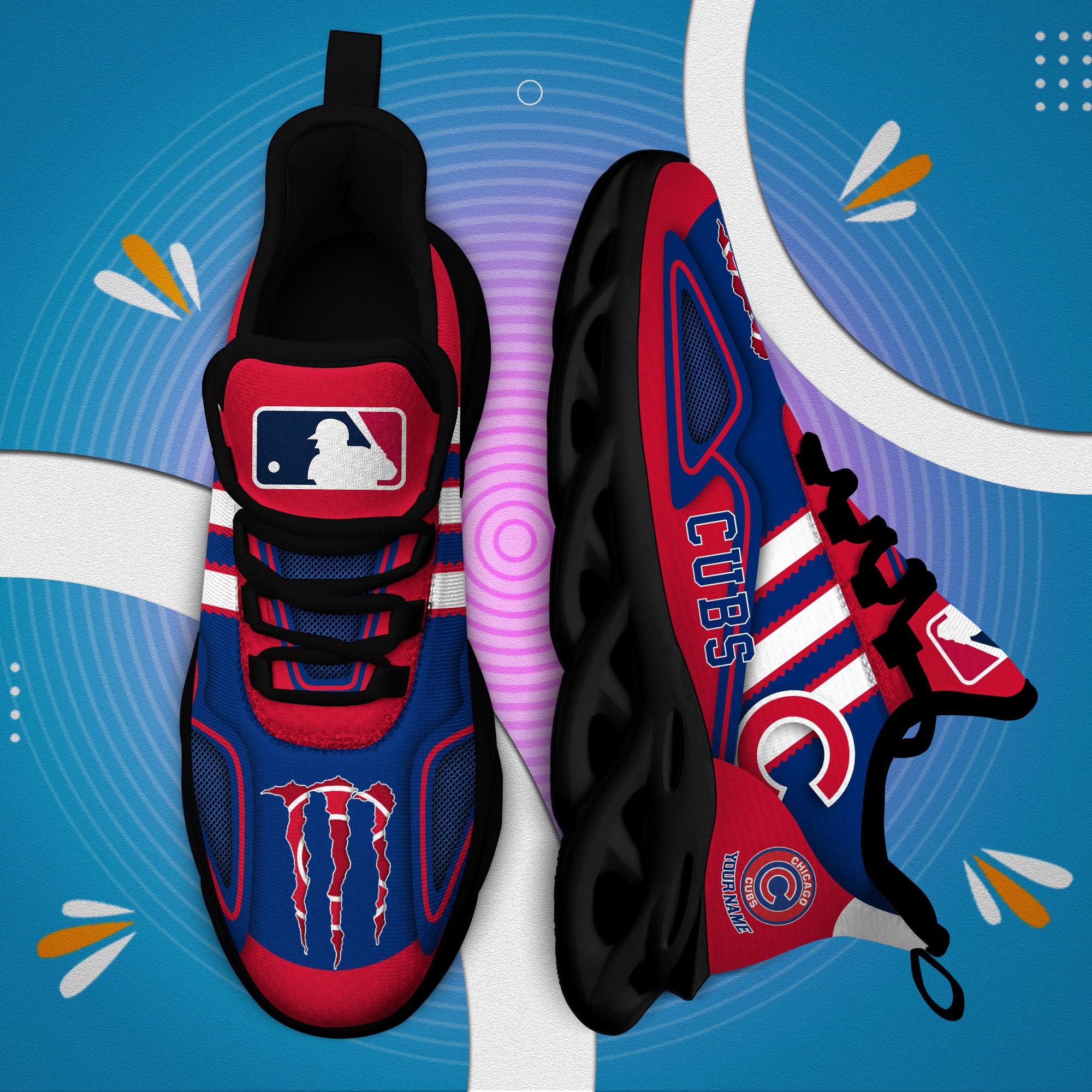 Ideafootwear Chicago Cubs Max Soul Shoes Sneakers For Men And Women