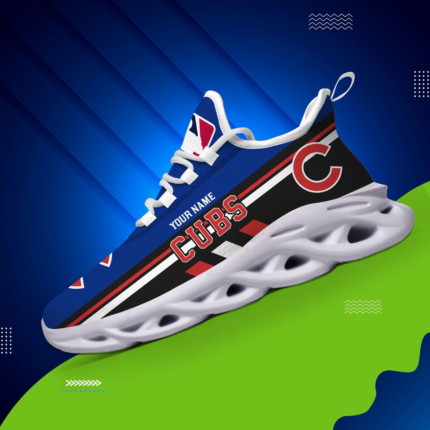 Ideafootwear Chicago Cubs Max Soul Shoes Sneakers For Men And Women