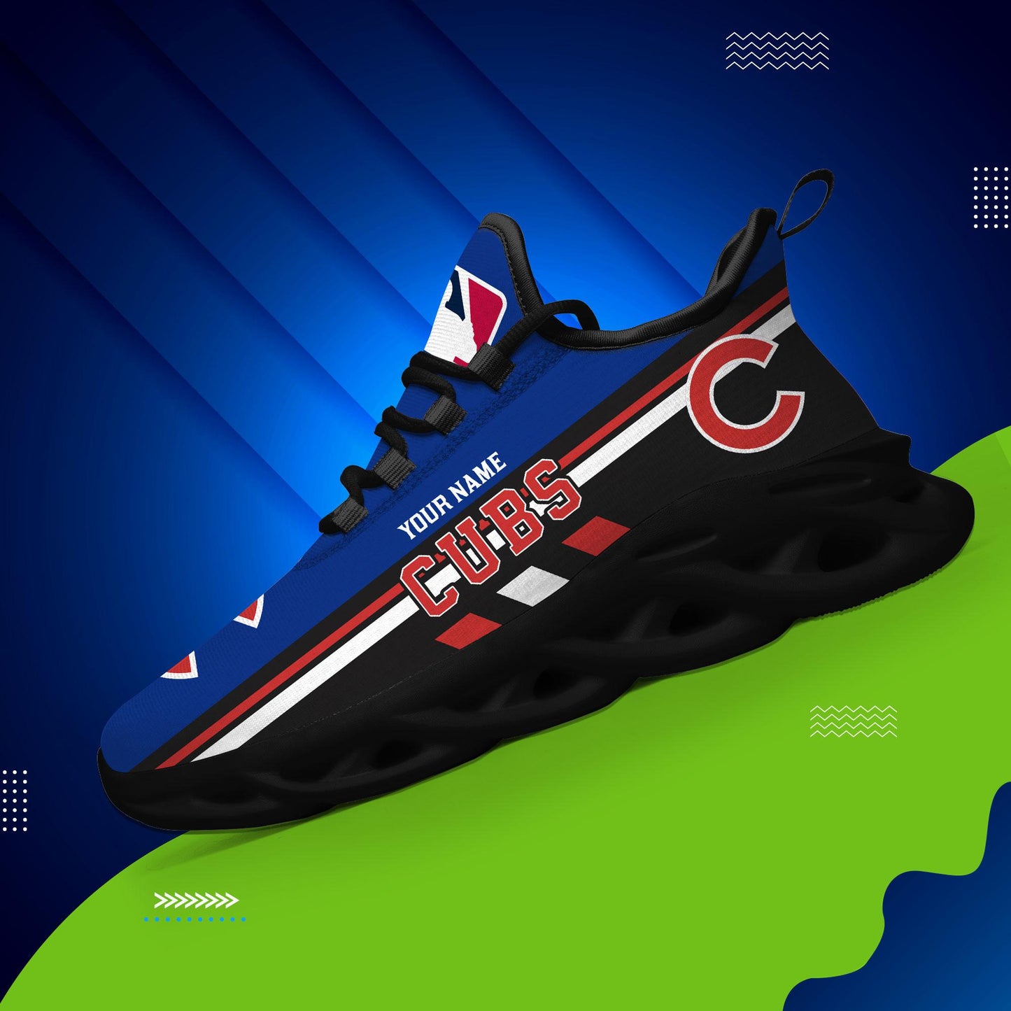 Ideafootwear Chicago Cubs Max Soul Shoes Sneakers For Men And Women