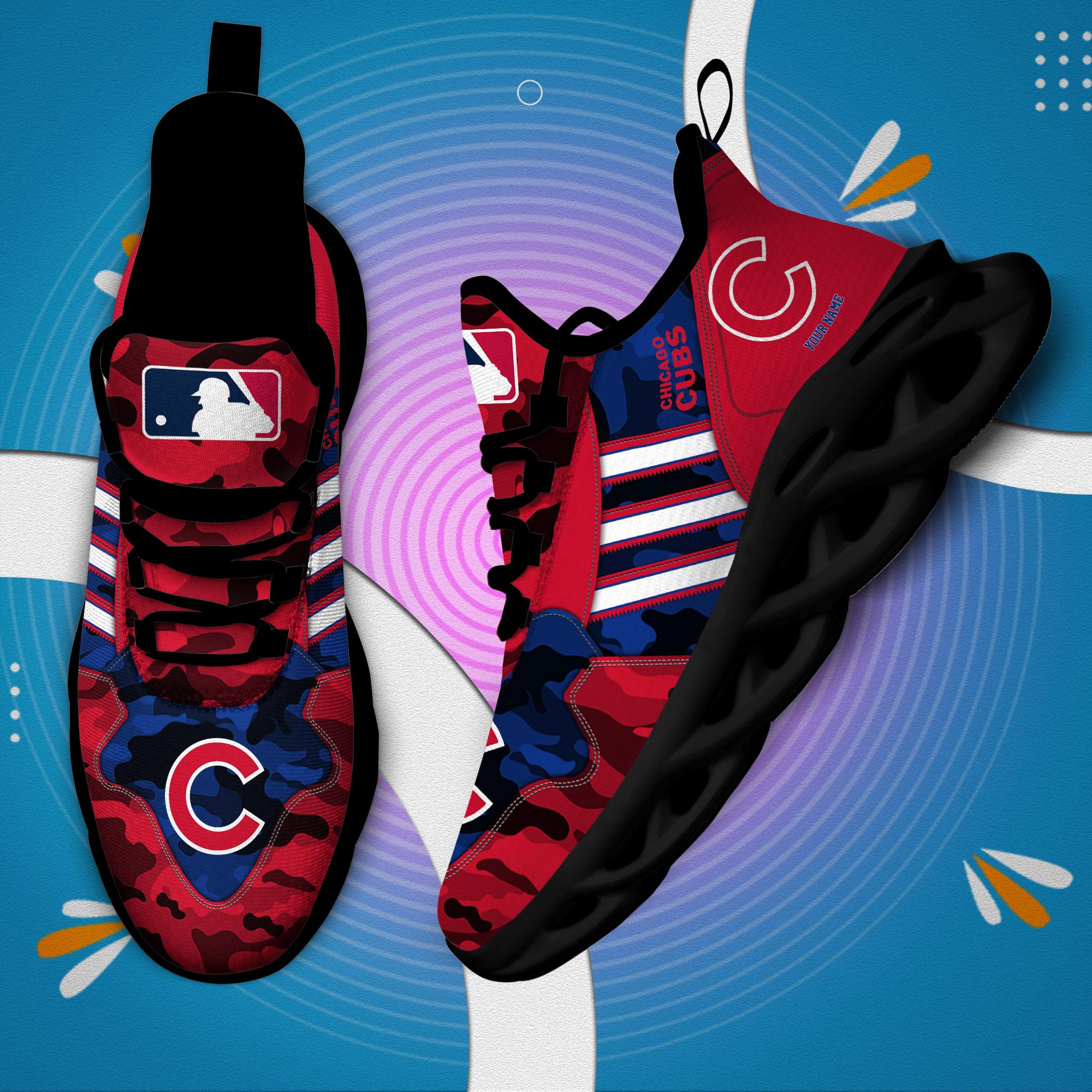 Ideafootwear Chicago Cubs Max Soul Shoes Sneakers For Men And Women