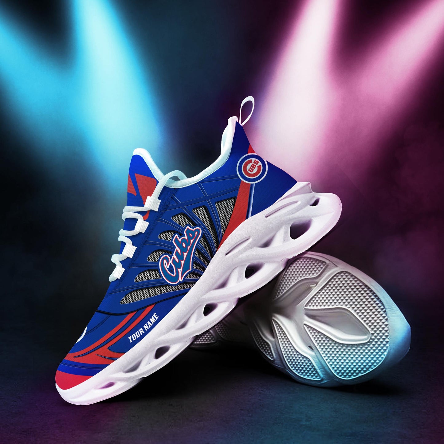 Ideafootwear Chicago Cubs Max Soul Shoes Sneakers For Men And Women