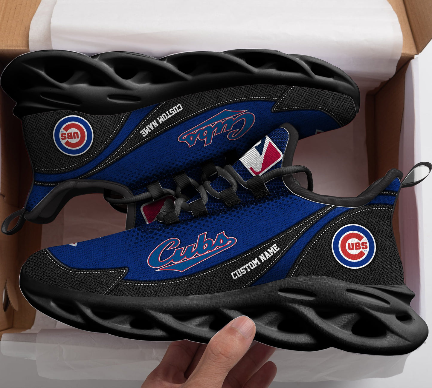 Ideafootwear Chicago Cubs MLB Max Soul Shoes Sneakers For Men And Women
