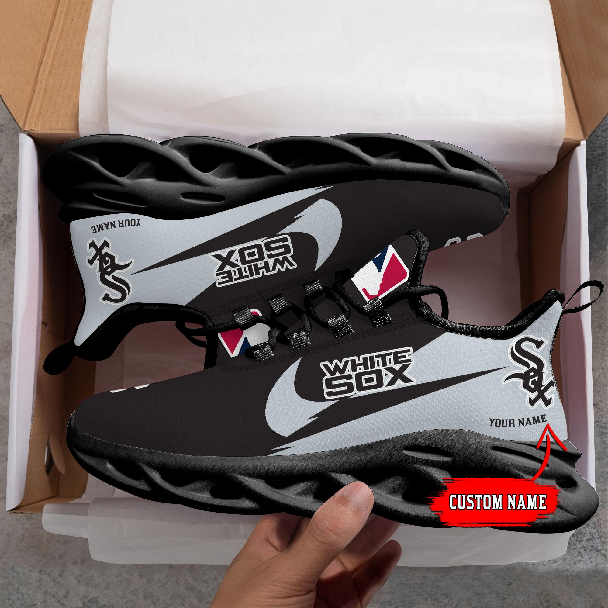 Ideafootwear Chicago White Sox Max Soul Shoes Sneakers For Men And Women