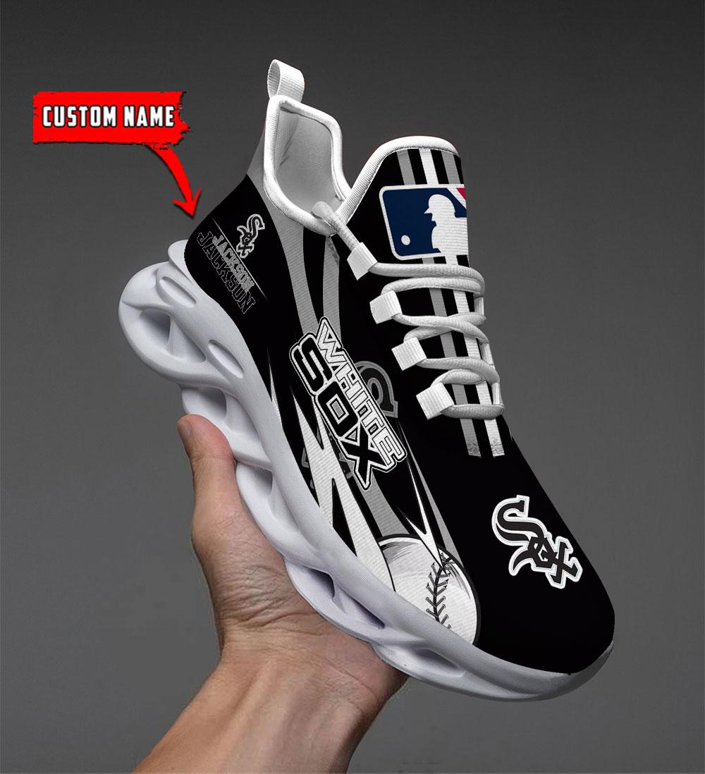 Ideafootwear Chicago White Sox Max Soul Shoes Sneakers For Men And Women