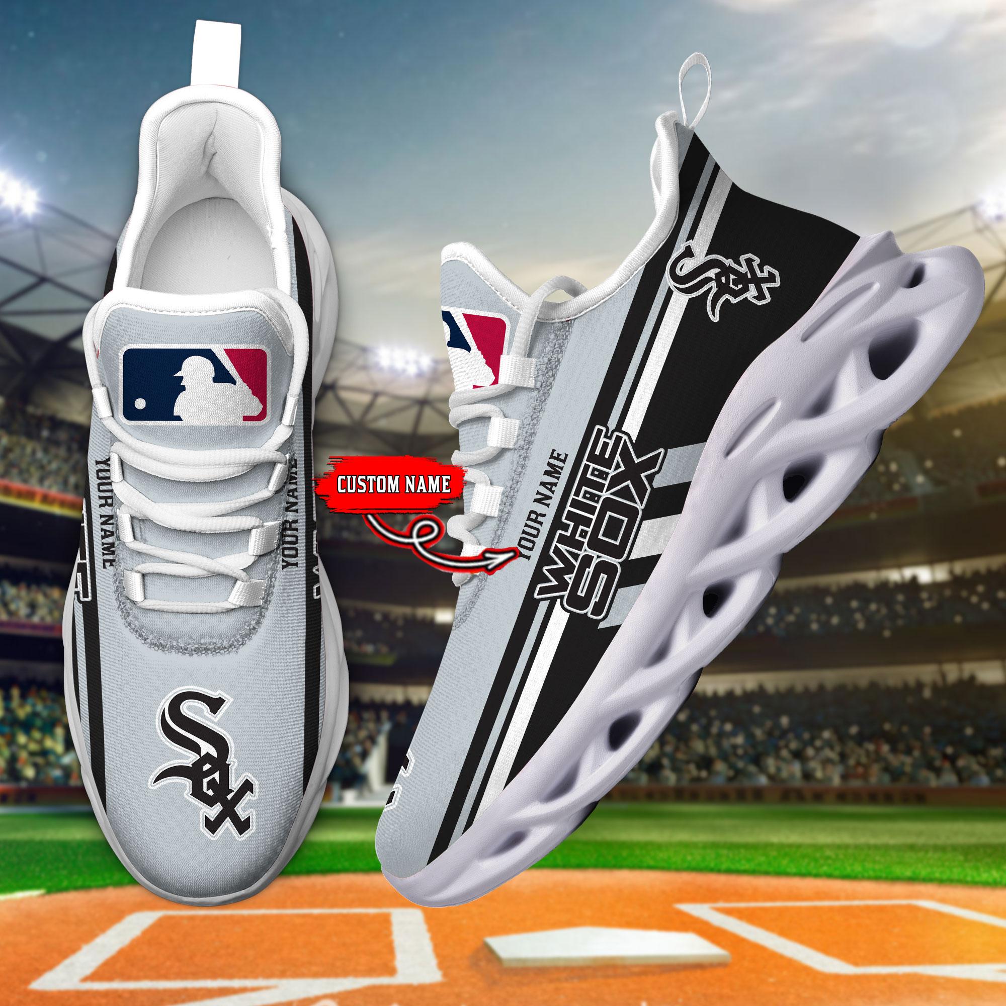 Ideafootwear Chicago White Sox Max Soul Shoes Sneakers For Men And Women
