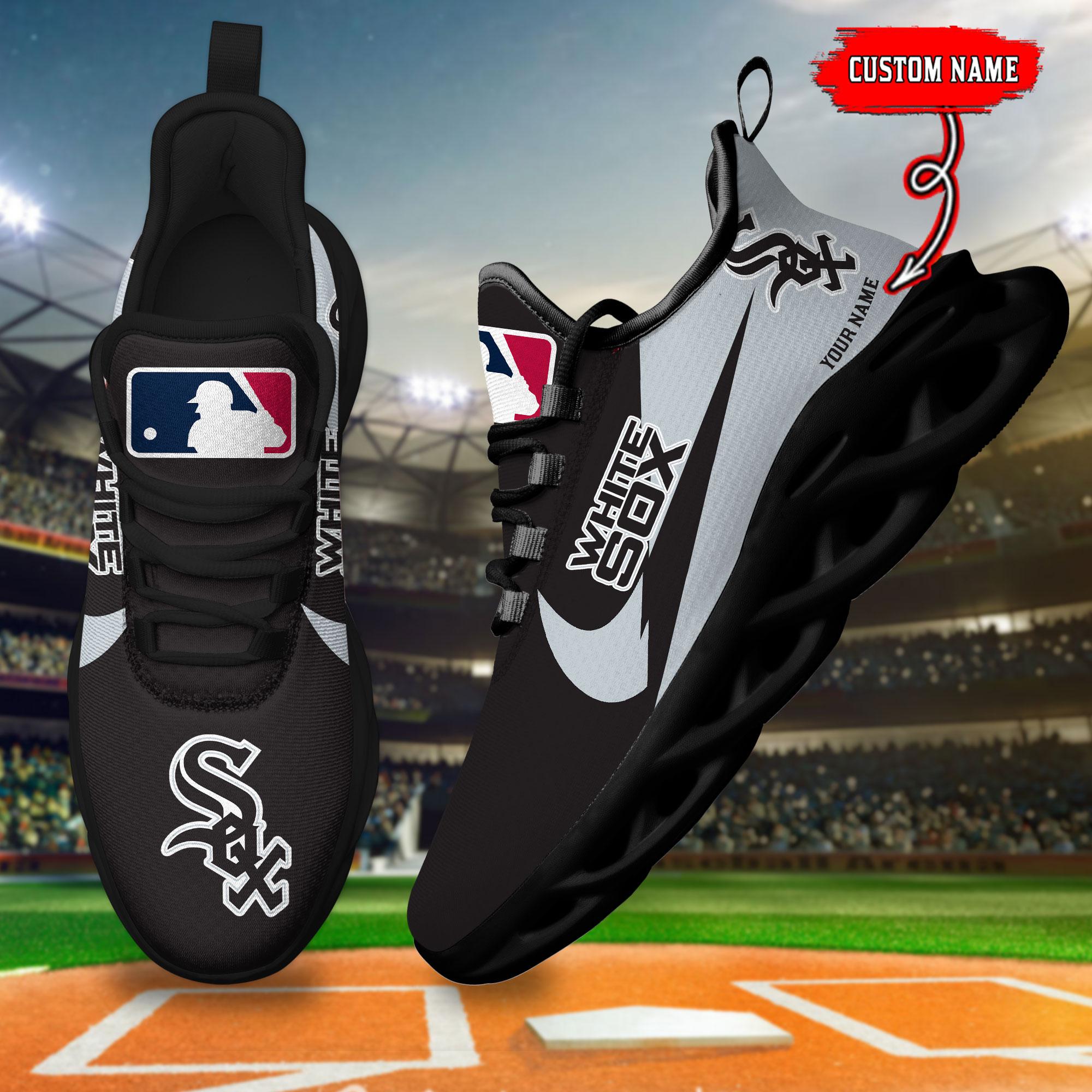 Ideafootwear Chicago White Sox Max Soul Shoes Sneakers For Men And Women