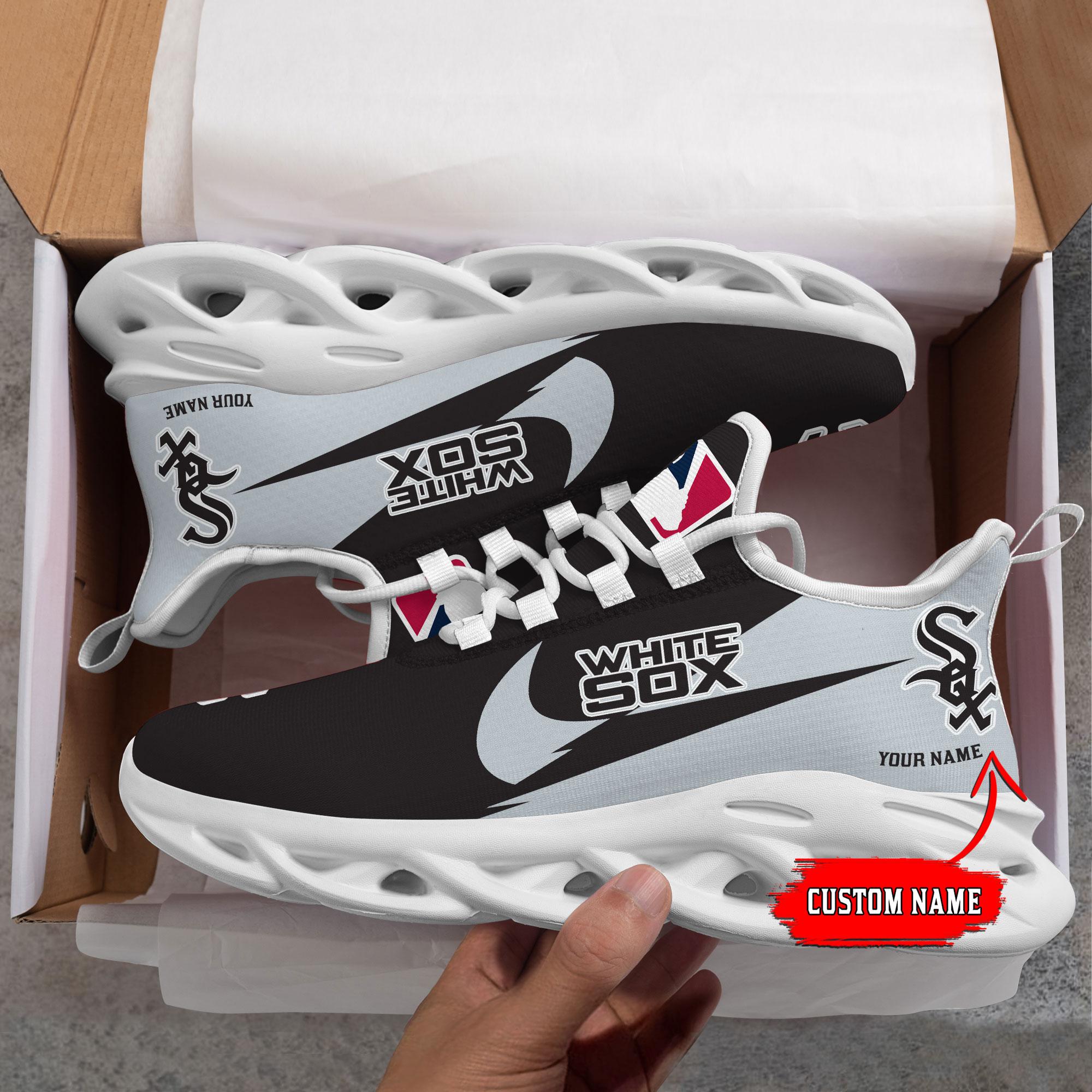 Ideafootwear Chicago White Sox Max Soul Shoes Sneakers For Men And Women