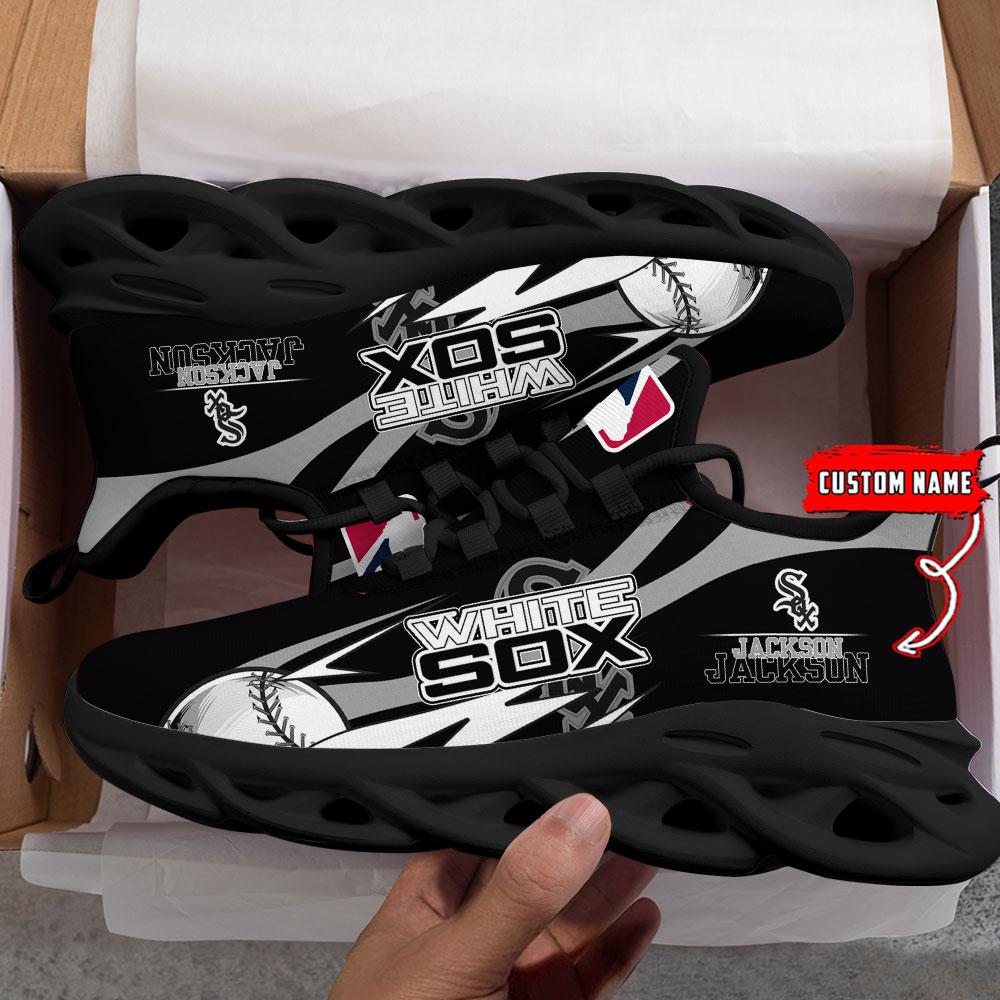 Ideafootwear Chicago White Sox Max Soul Shoes Sneakers For Men And Women