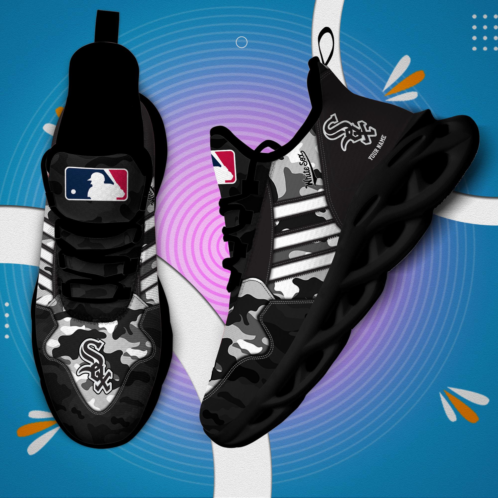 Ideafootwear Chicago White Sox Max Soul Shoes Sneakers For Men And Women