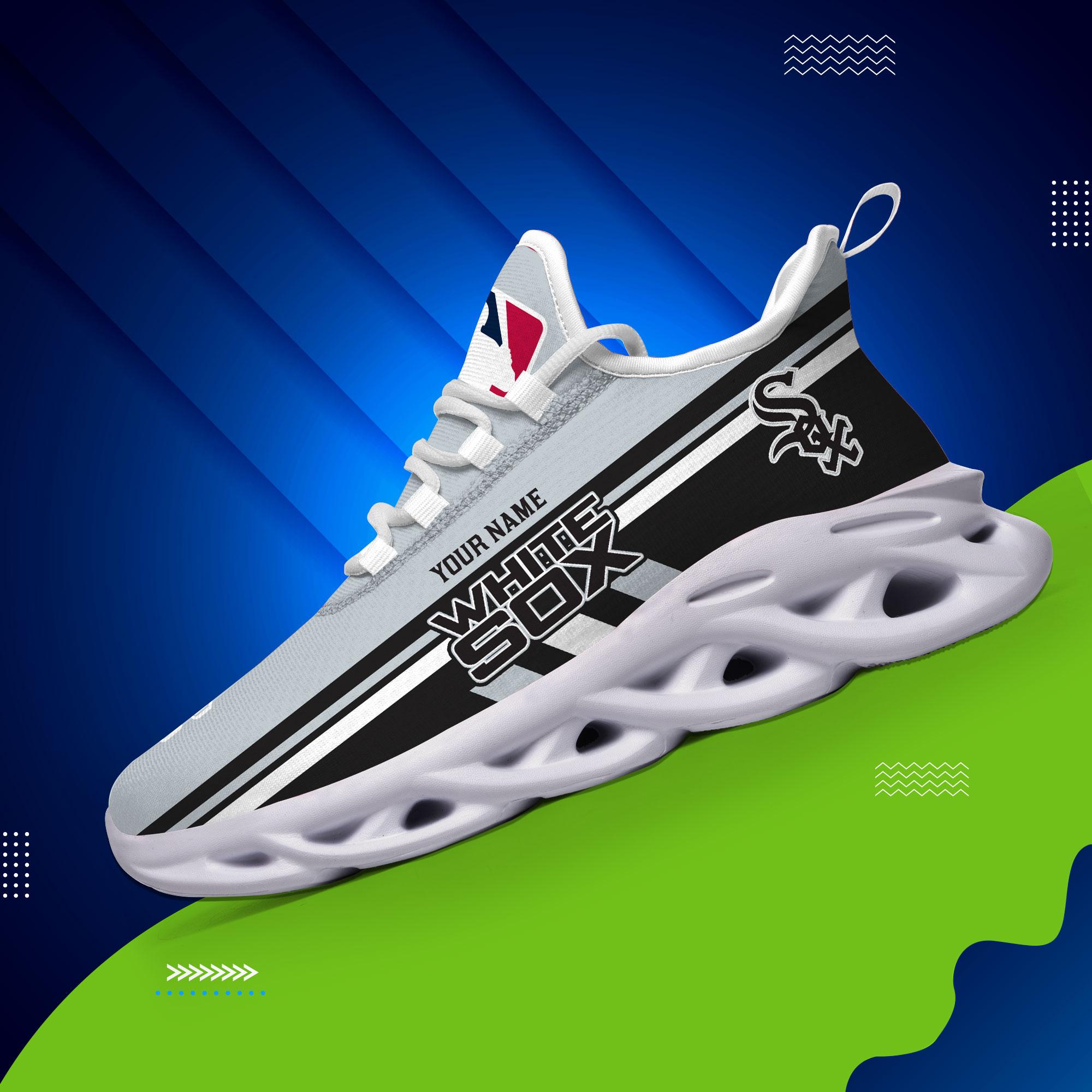 Ideafootwear Chicago White Sox Max Soul Shoes Sneakers For Men And Women
