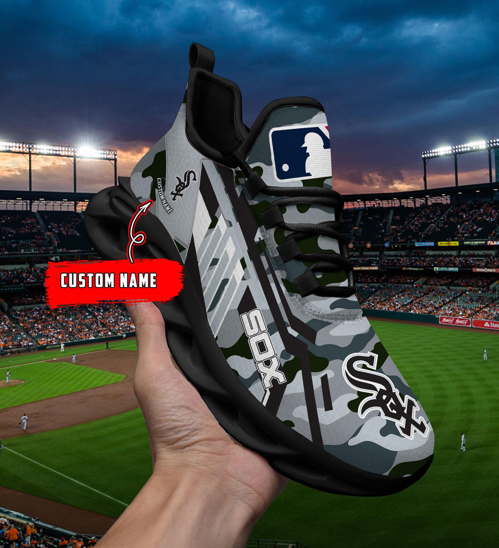 Ideafootwear Chicago White Sox Max Soul Shoes Sneakers For Men And Women