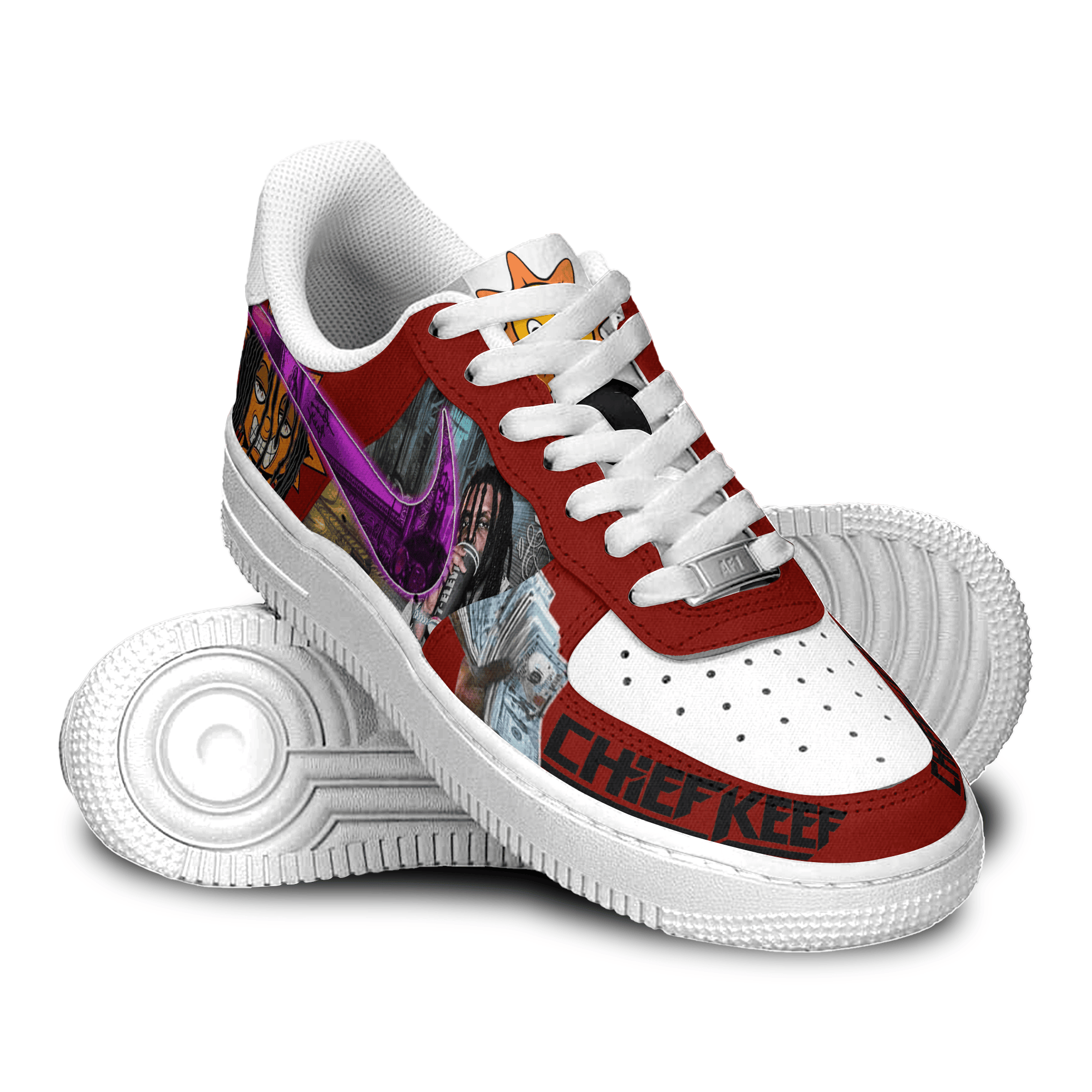 Ideafootwear Chief Keef Air Low-Top Sneakers Shoes For Men And Women