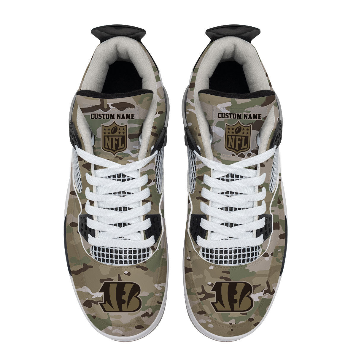 Ideafootwear Cincinnati Bengals AJ4 Sneakers Shoes For Men And Women