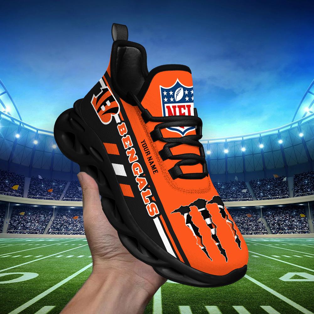 Ideafootwear Cincinnati Bengals Max Soul Shoes Sneakers For Men And Women