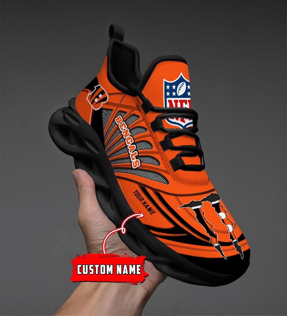 Ideafootwear Cincinnati Bengals Max Soul Shoes Sneakers For Men And Women