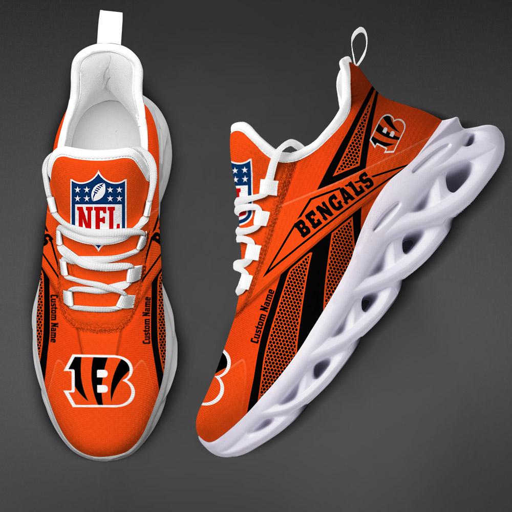 Ideafootwear Cincinnati Bengals Max Soul Shoes Sneakers For Men And Women