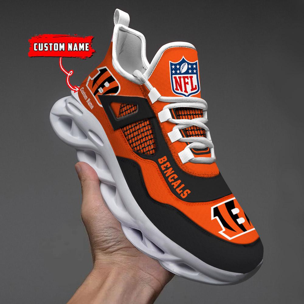Ideafootwear Cincinnati Bengals Max Soul Shoes Sneakers For Men And Women