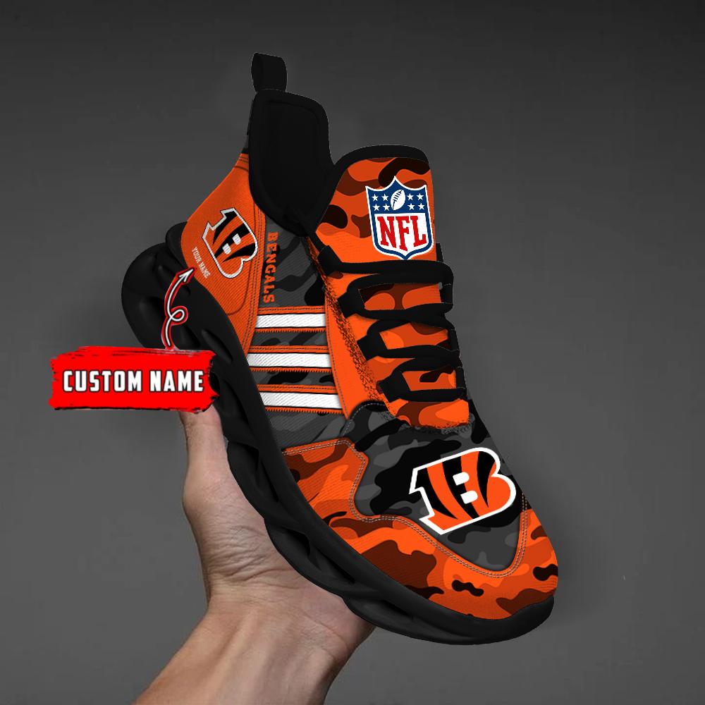 Ideafootwear Cincinnati Bengals Max Soul Shoes Sneakers For Men And Women