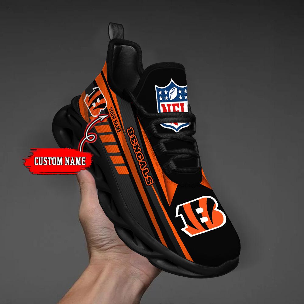 Ideafootwear Cincinnati Bengals Max Soul Shoes Sneakers For Men And Women