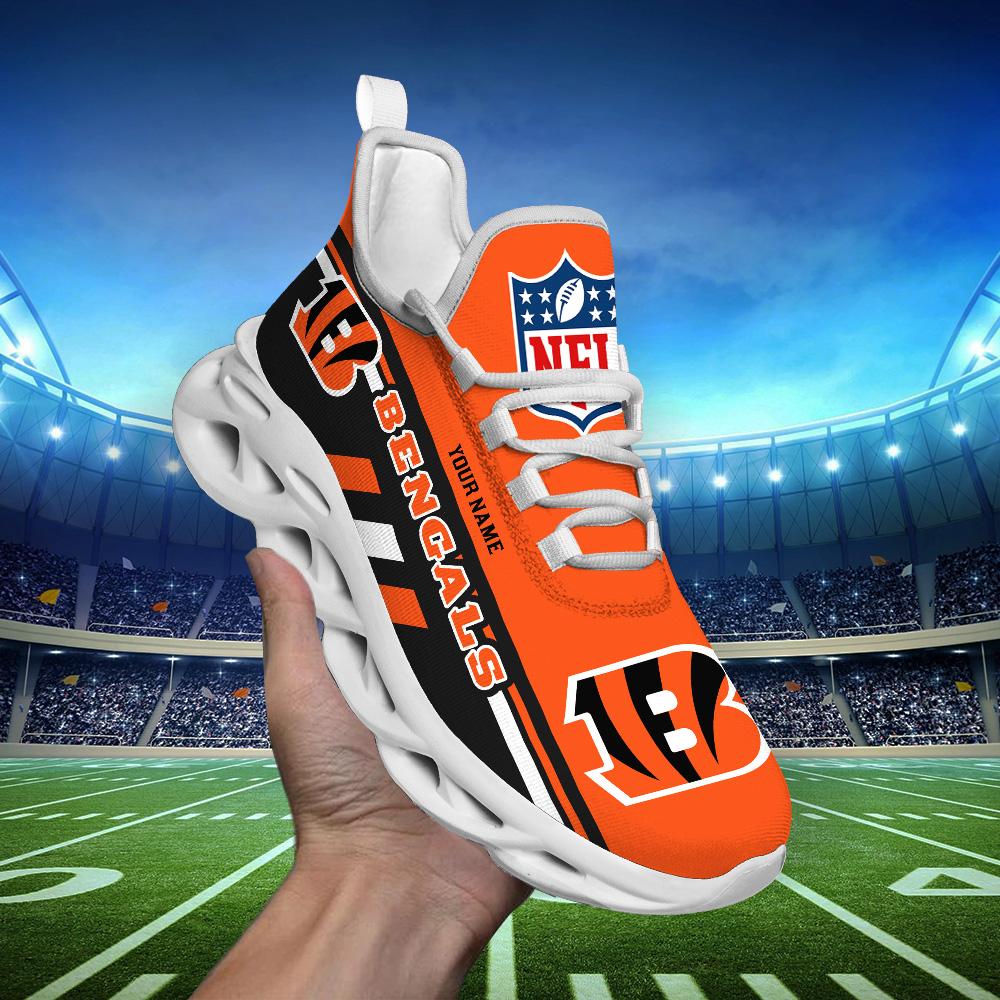 Ideafootwear Cincinnati Bengals Max Soul Shoes Sneakers For Men And Women