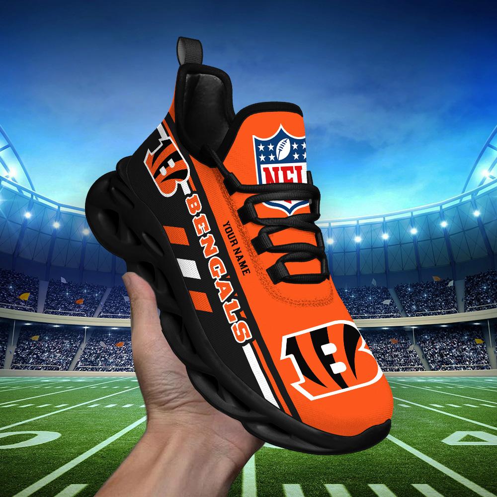 Ideafootwear Cincinnati Bengals Max Soul Shoes Sneakers For Men And Women