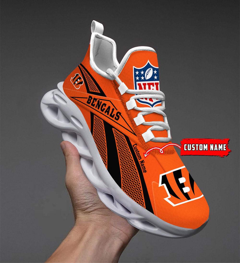 Ideafootwear Cincinnati Bengals Max Soul Shoes Sneakers For Men And Women