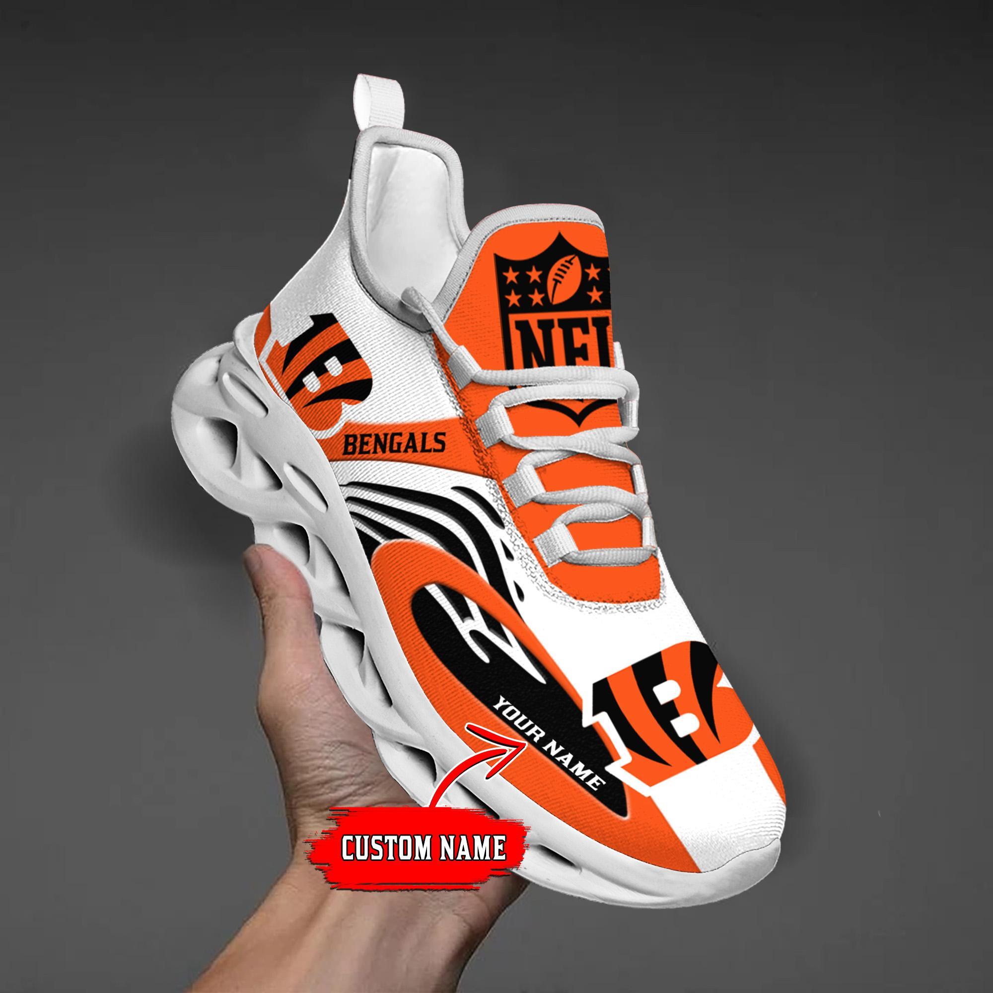 Ideafootwear Cincinnati Bengals Max Soul Shoes Sneakers For Men And Women