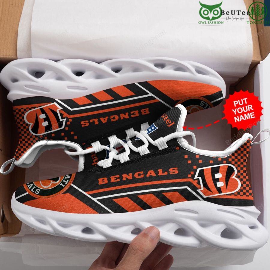 Ideafootwear Cincinnati Bengals Max Soul Shoes Sneakers For Men And Women